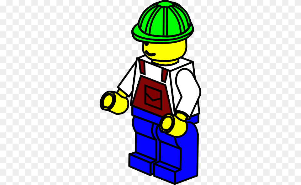 Green Hat Lego Construction Worker Clip Art, Clothing, Hardhat, Helmet, Person Png