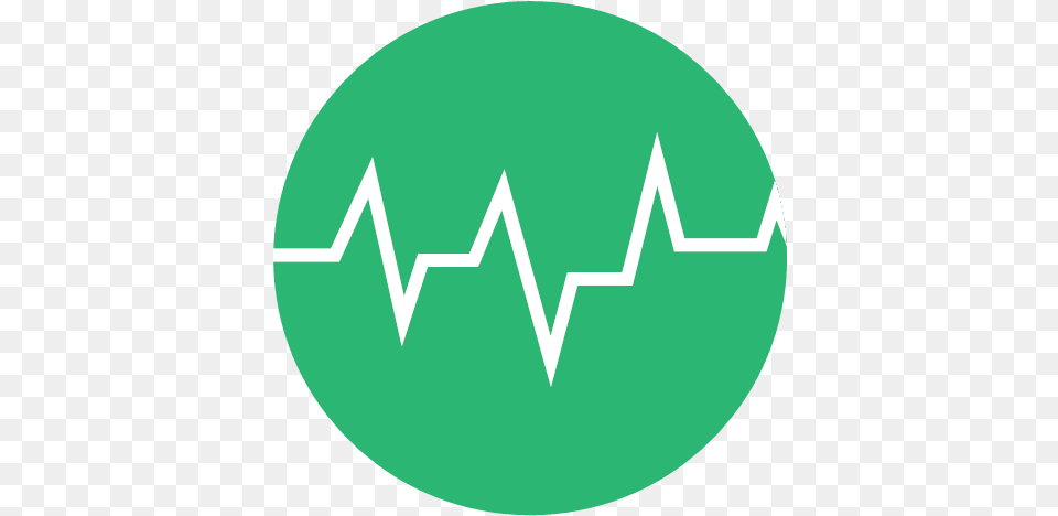 Green Heart Beat Heartbeat Icon, Logo, Disk Png Image