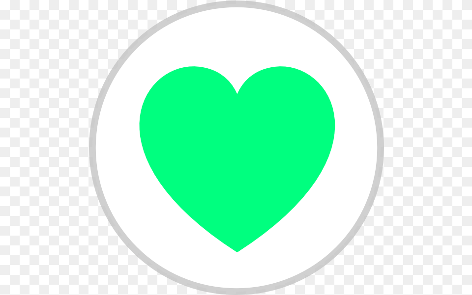 Green Heart Clip Art Transparent, Disk Png Image