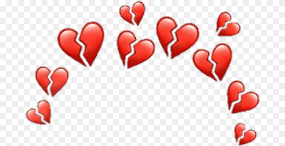 Green Heart Emoji Clipart Broken Heart Crown Png Image