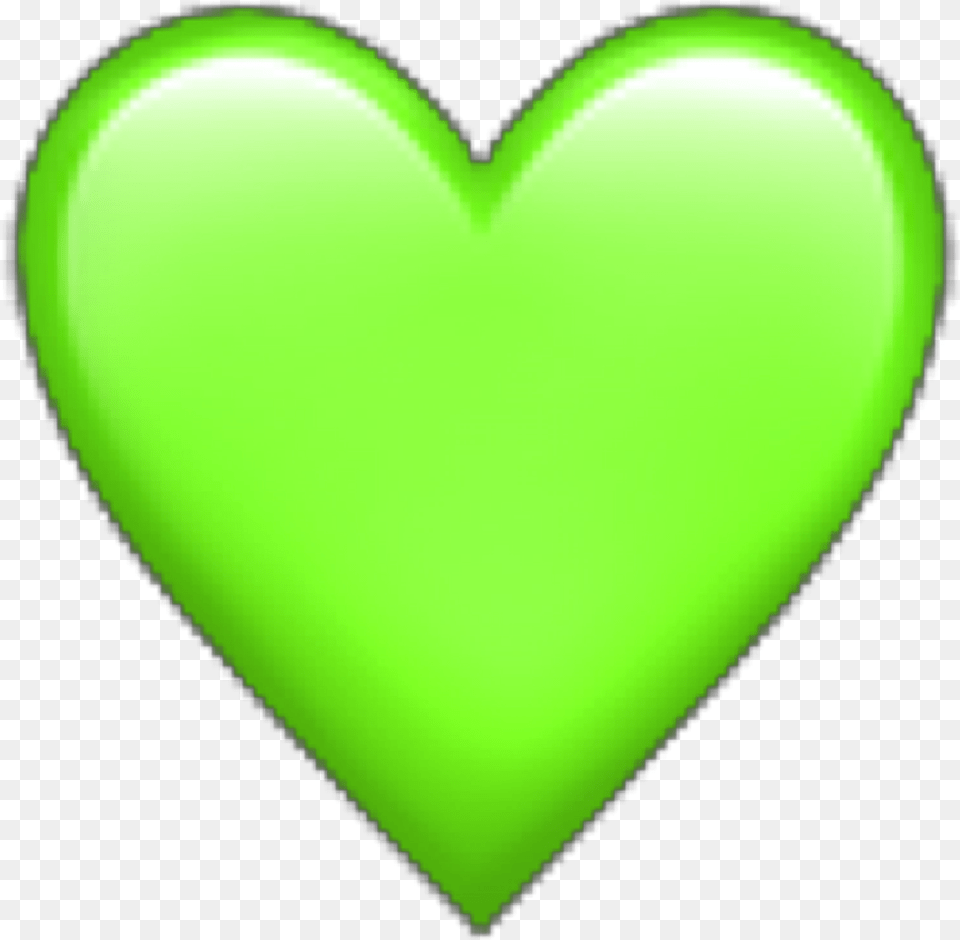 Green Heart Emoji Iphone Freetoedit Heart, Balloon Free Transparent Png