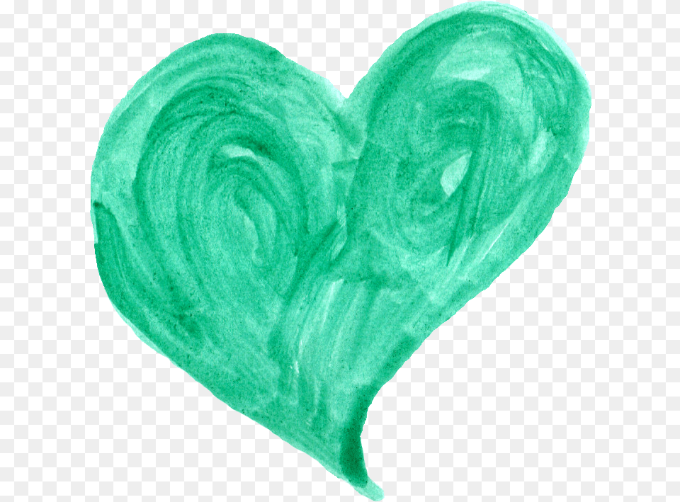 Green Heart Green Watercolor Heart, Baby, Person, Face, Head Png
