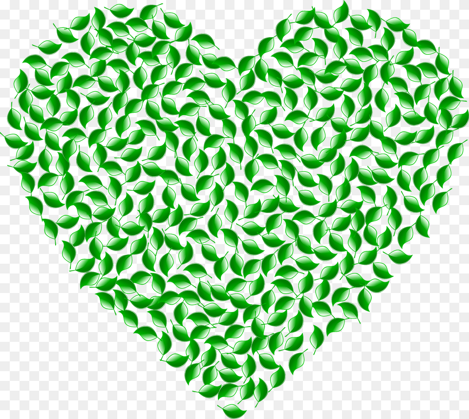 Green Heart Icons, Pattern Png