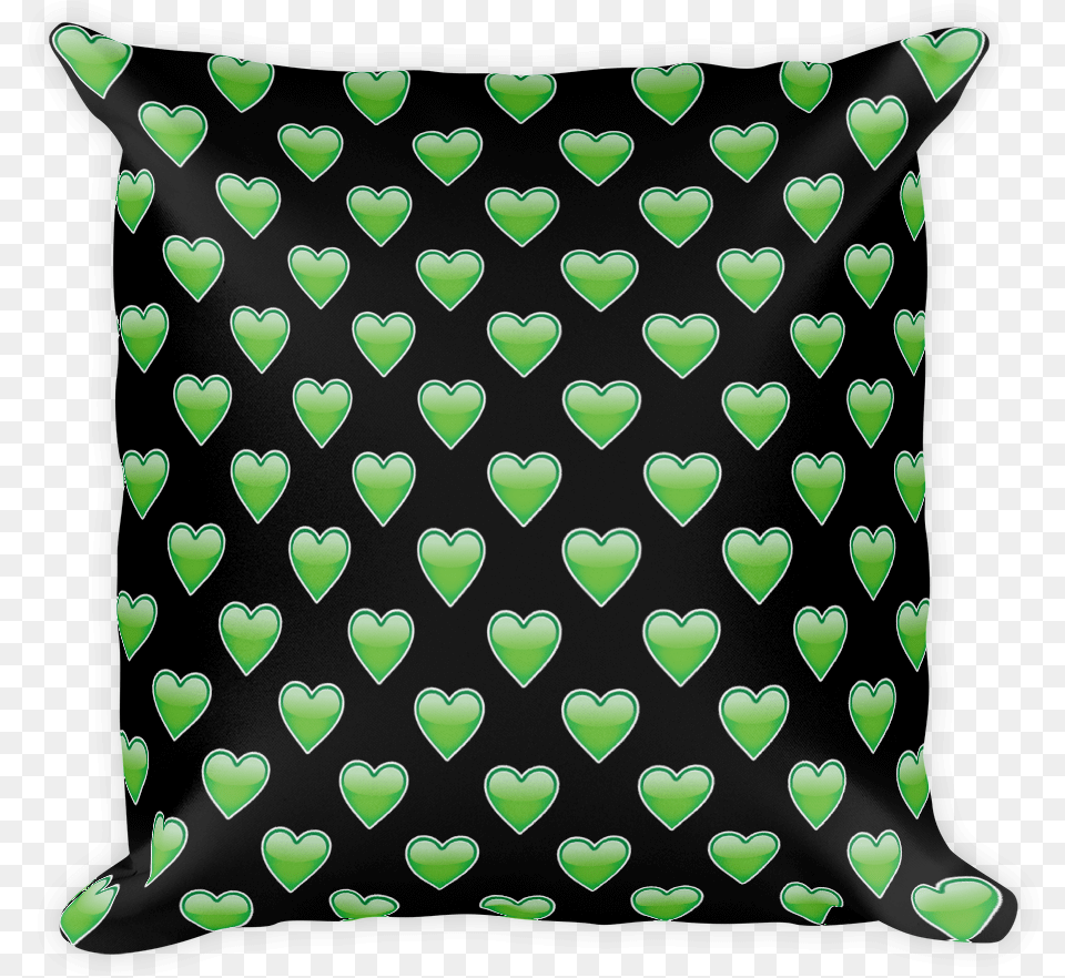 Green Heart Just Emoji Pillow With No Louis Vuitton Macbook Sticker, Cushion, Home Decor Png Image