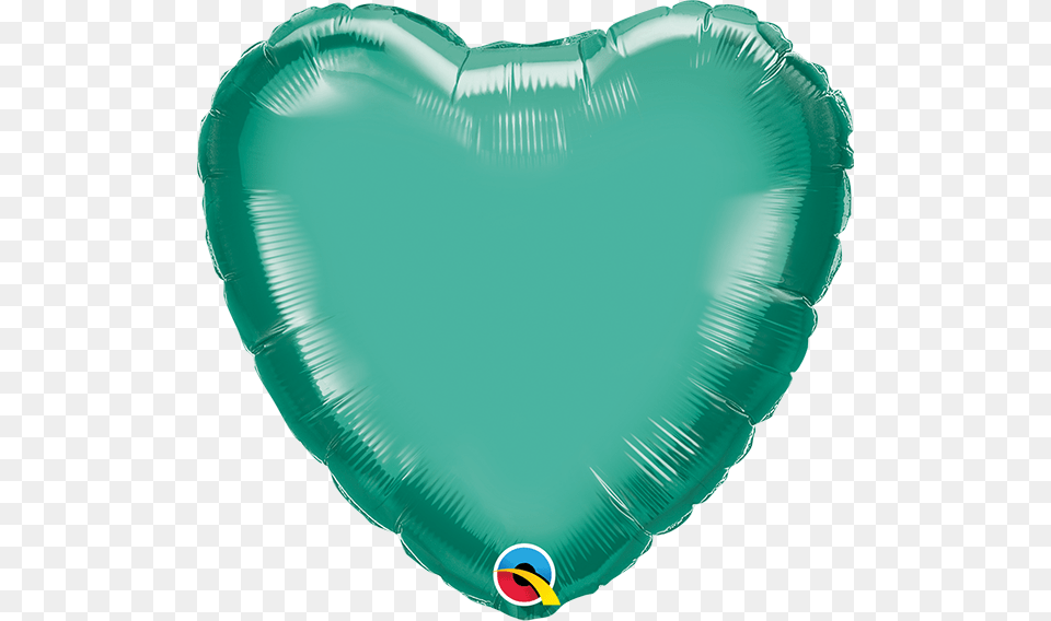 Green Heart Shaped Foil Decorator Balloon Balloon, Turquoise, Accessories, Gemstone, Jewelry Free Transparent Png