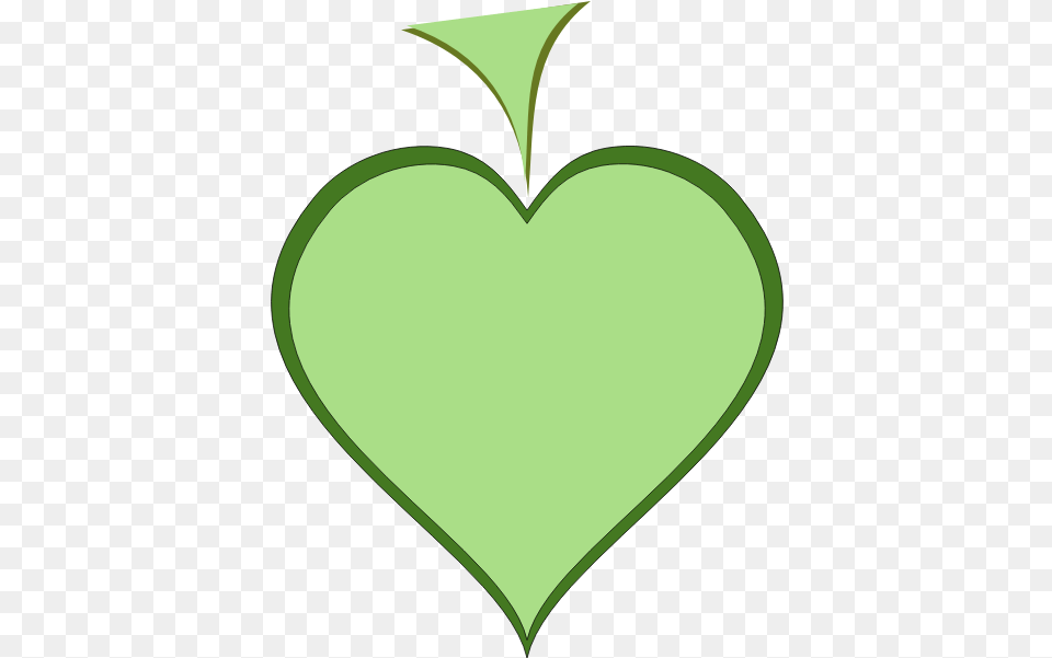 Green Heart With Dark Green Thick Line Border Vector Green Heart Gif, Leaf, Plant Png