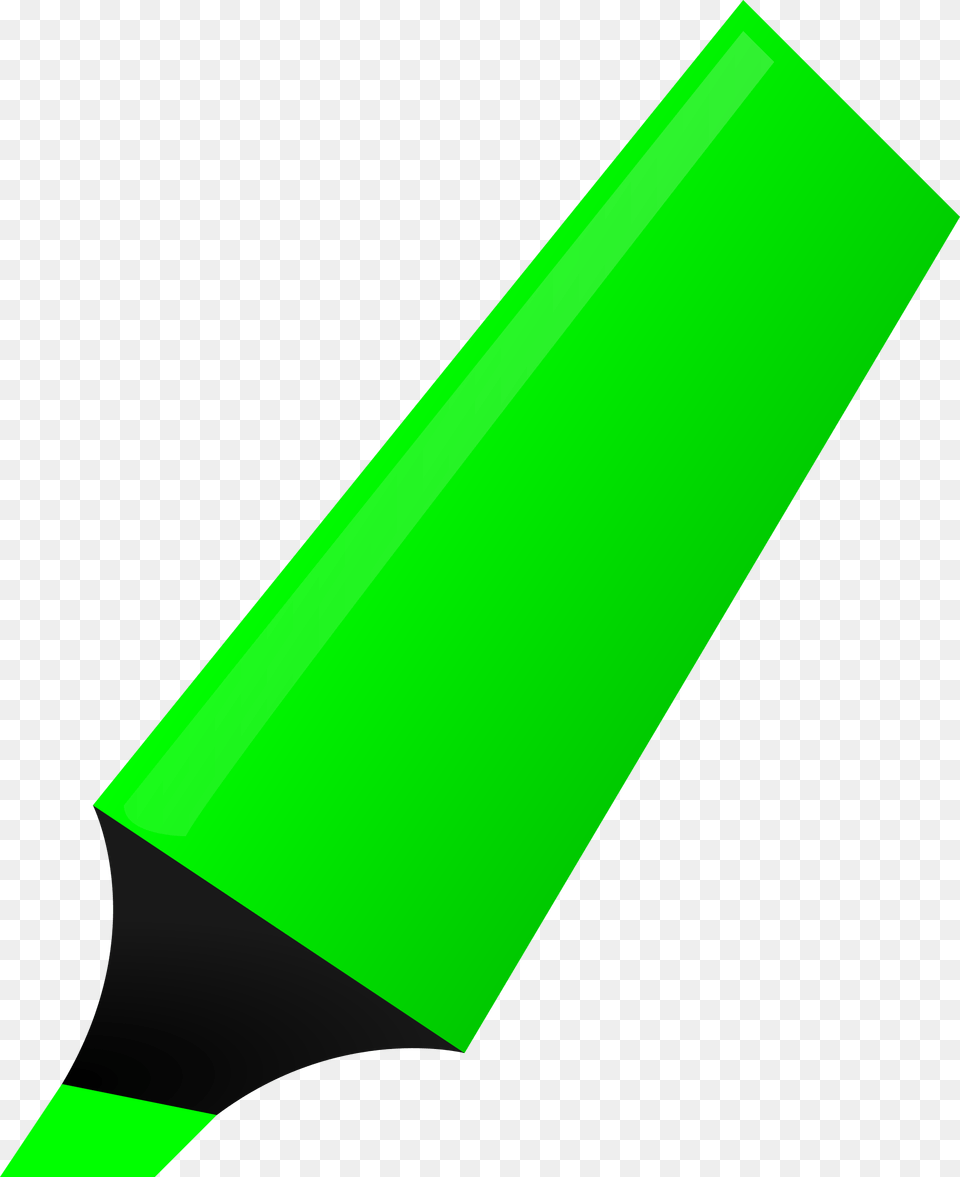 Green Highlighter Clipart, Marker Png Image
