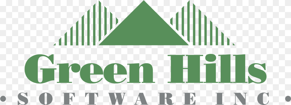 Green Hills Software Logo Green Hills Software, Triangle, Gate Free Transparent Png