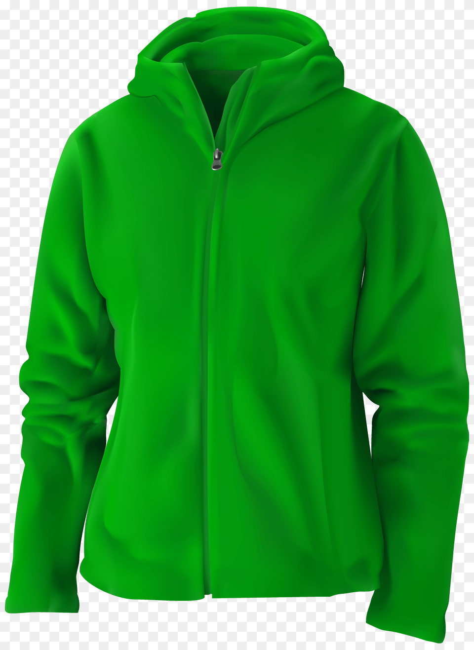 Green Hoodie Clipart, Clothing, Coat, Hood, Knitwear Png Image