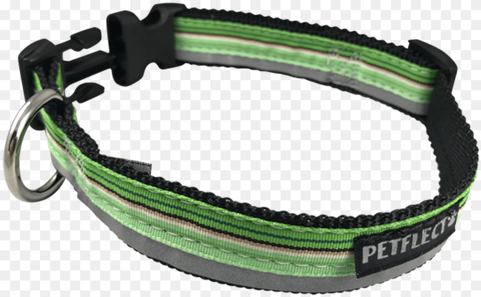 Green Horizontally Striped Dog Collar Bracelet, Accessories, Strap, Bag, Handbag Png Image