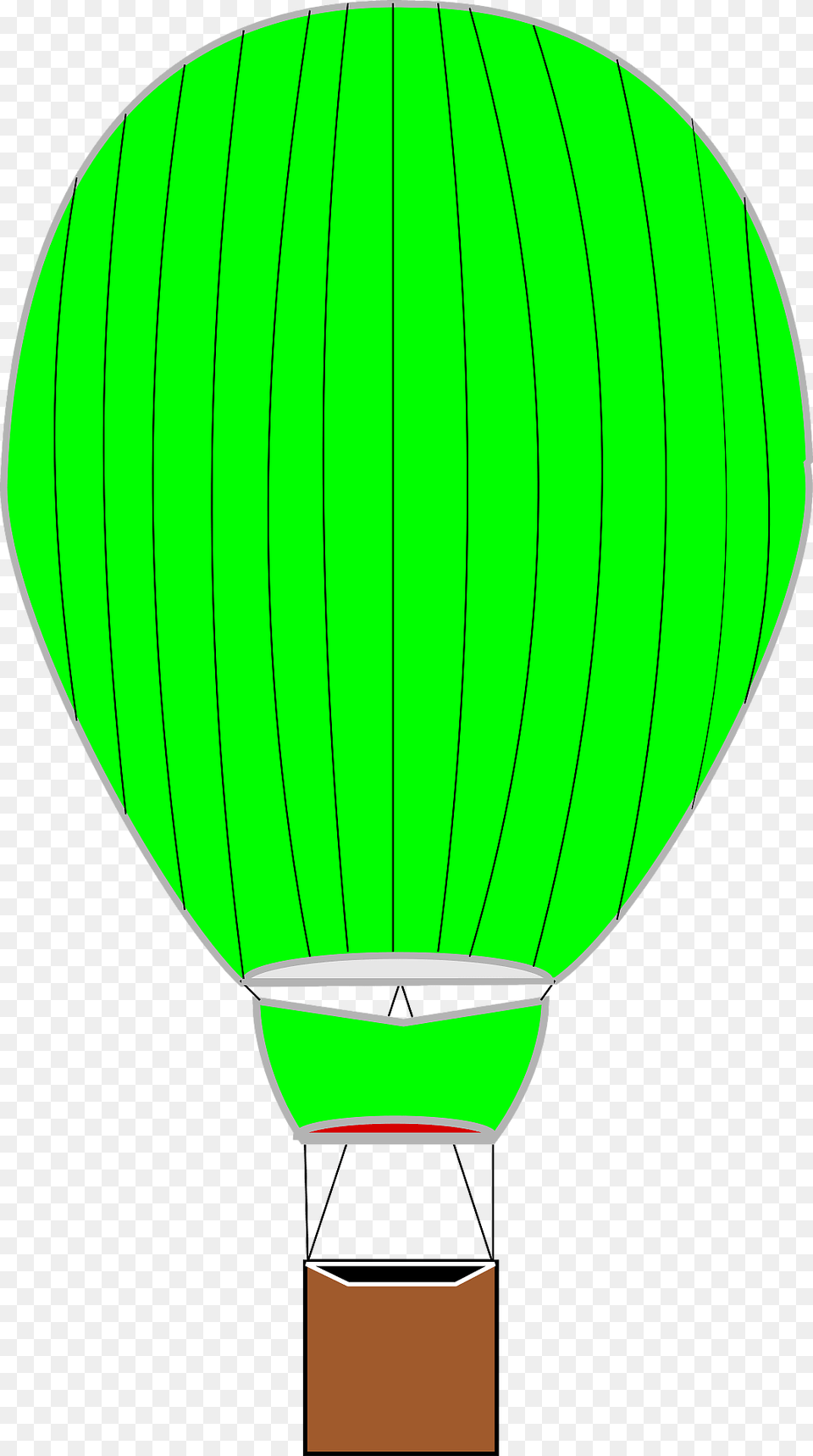 Green Hot Air Balloon Clipart, Aircraft, Transportation, Vehicle, Hot Air Balloon Free Png