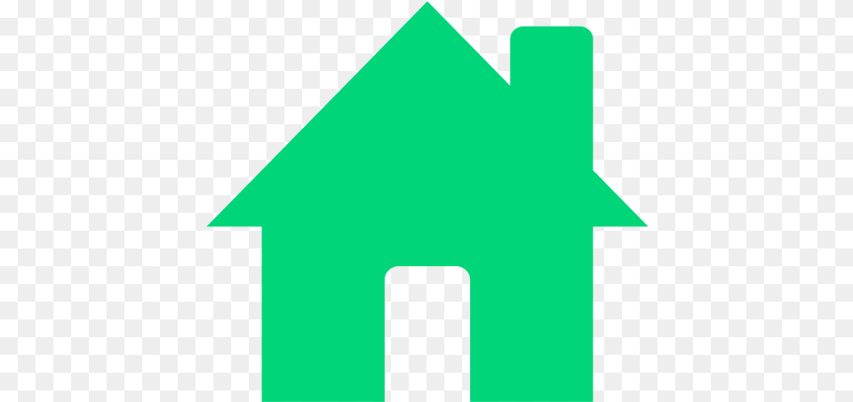 Green House House Silhouette Blue, Symbol Free Transparent Png