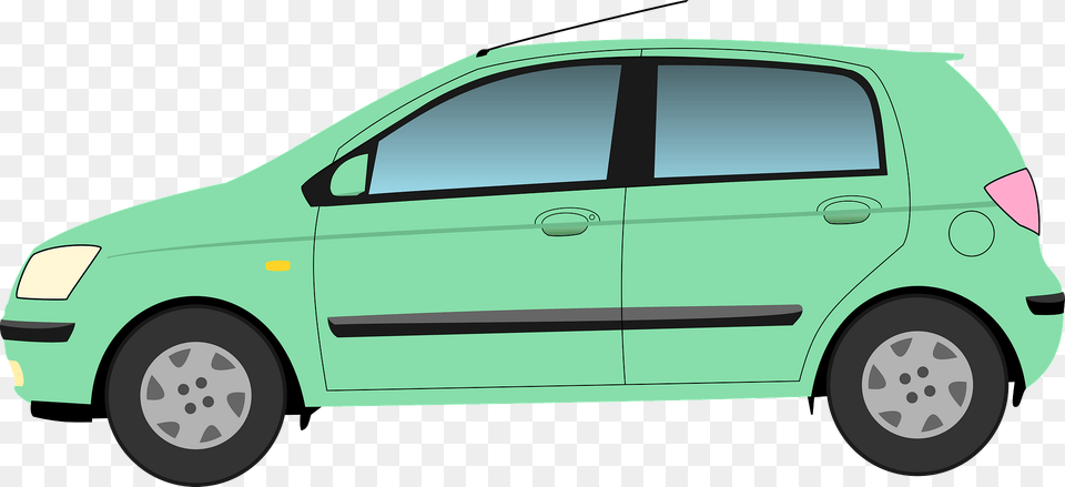 Green Hyundai Getz Clipart, Vehicle, Car, Transportation, Wheel Free Png Download