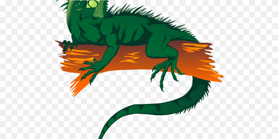Green Iguana Clipart Lizard Rainforest Animals Cartoon Iguana, Animal, Reptile, Dinosaur Png