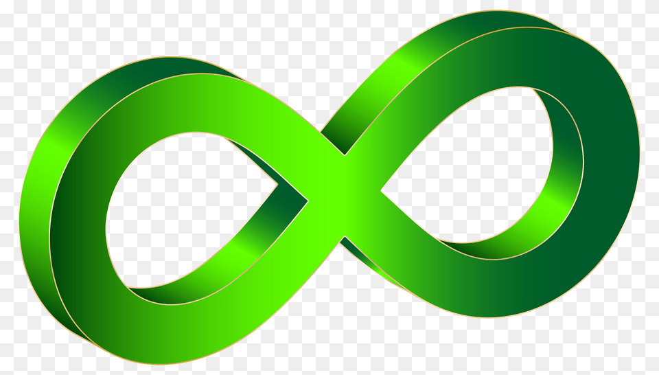 Green Infinity Symbol, Disk, Logo Png Image