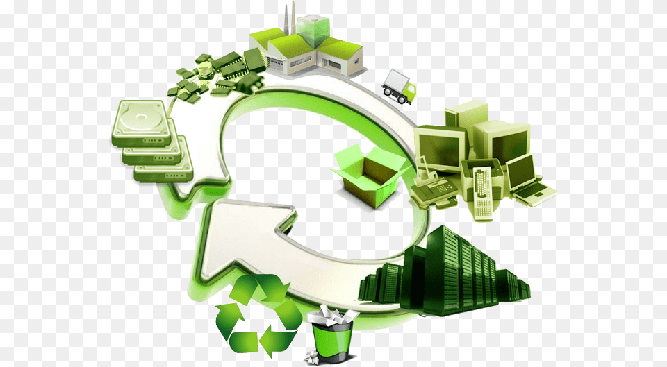 Green It Banner Icon Waste Management, Toy, Recycling Symbol, Symbol, Computer Hardware Free Png Download