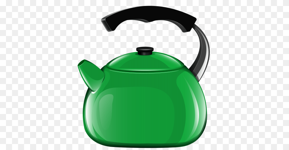 Green Kettle Clipart Clip Art Four Kettle, Cookware, Pot, Pottery, Bottle Free Transparent Png