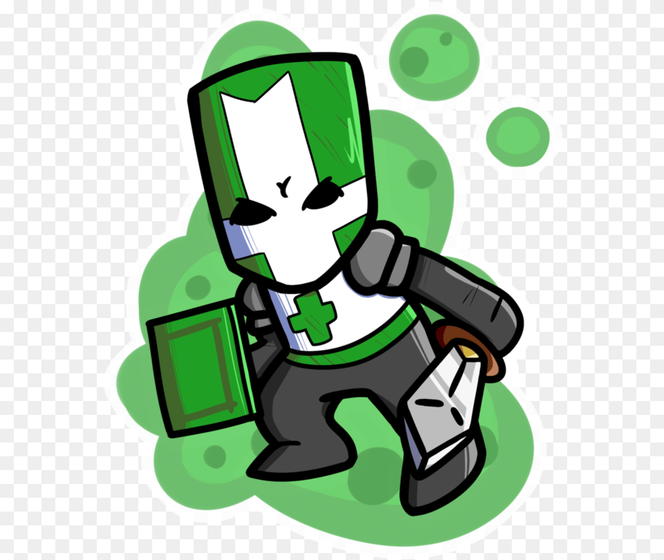 Green Knight Castle Crashers Green Knight, Ammunition, Grenade, Weapon, Recycling Symbol Png