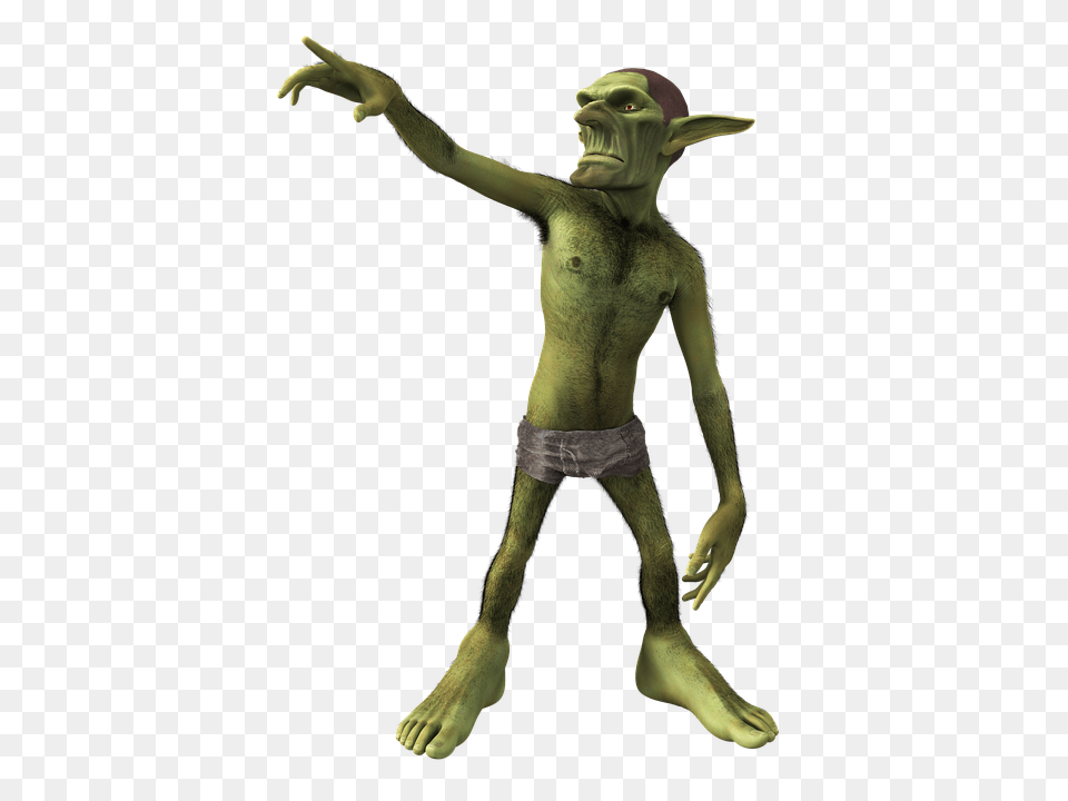 Green Kobold, Alien, Adult, Person, Man Free Png