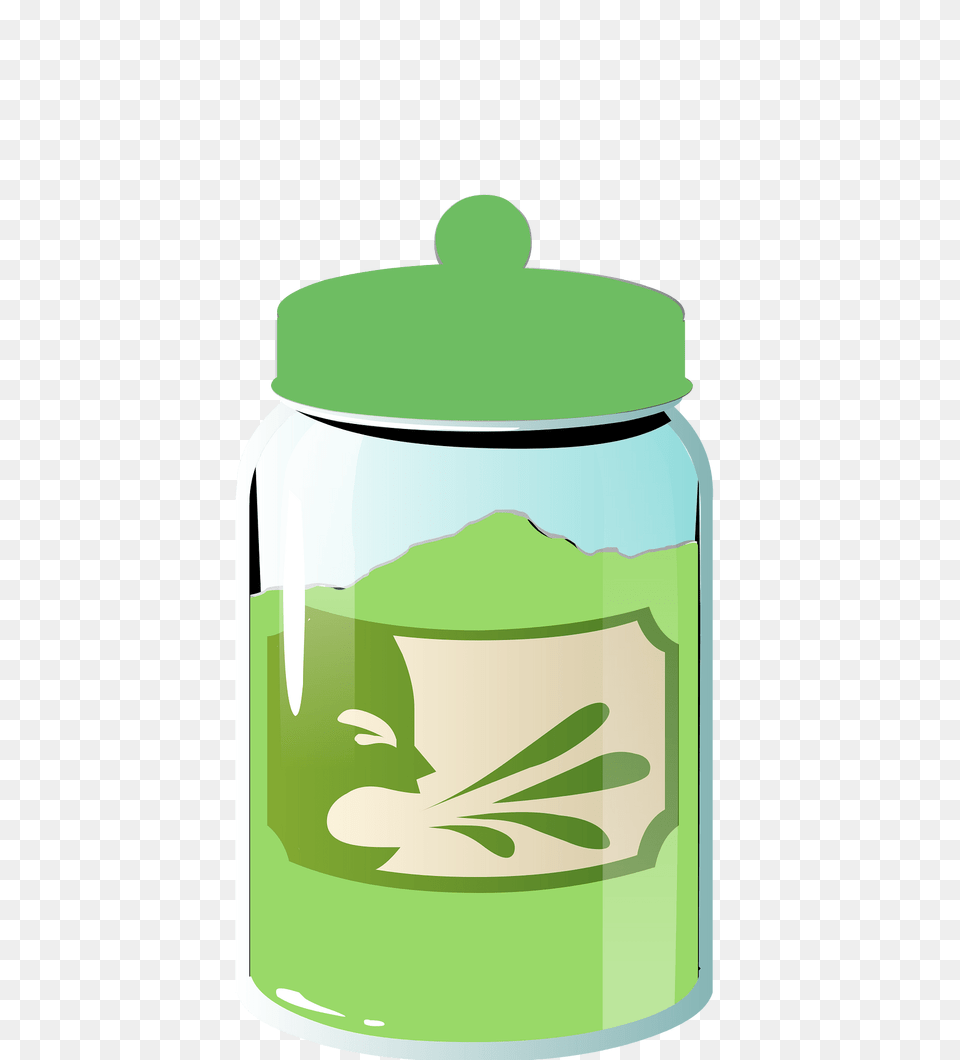 Green Lab Bottle Clipart, Jar, Pottery, Shaker Png