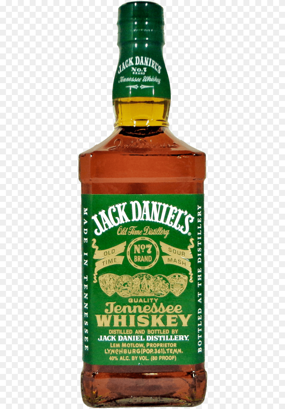 Green Label Jack Daniels Whiskey, Alcohol, Beer, Beverage, Liquor Free Transparent Png