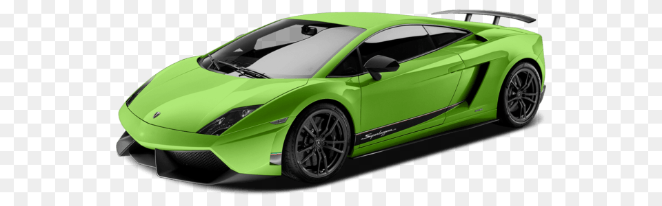 Green Lamborghini, Car, Vehicle, Coupe, Transportation Png Image