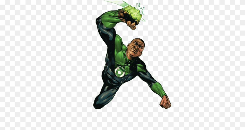 Green Lantern, Adult, Male, Man, Person Png