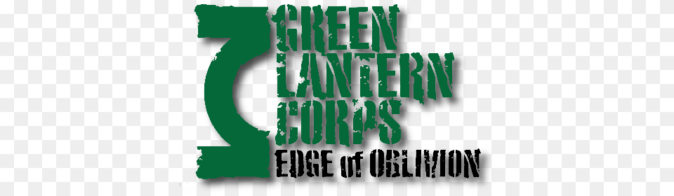 Green Lantern Corps Edge Of Oblivion Logo Graphic Design, Book, Publication, Text Free Png