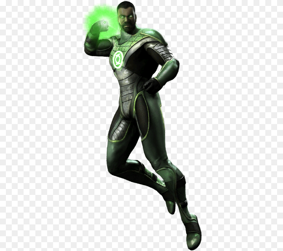 Green Lantern Download John Stewart Green Lantern Injustice, Adult, Male, Man, Person Free Png