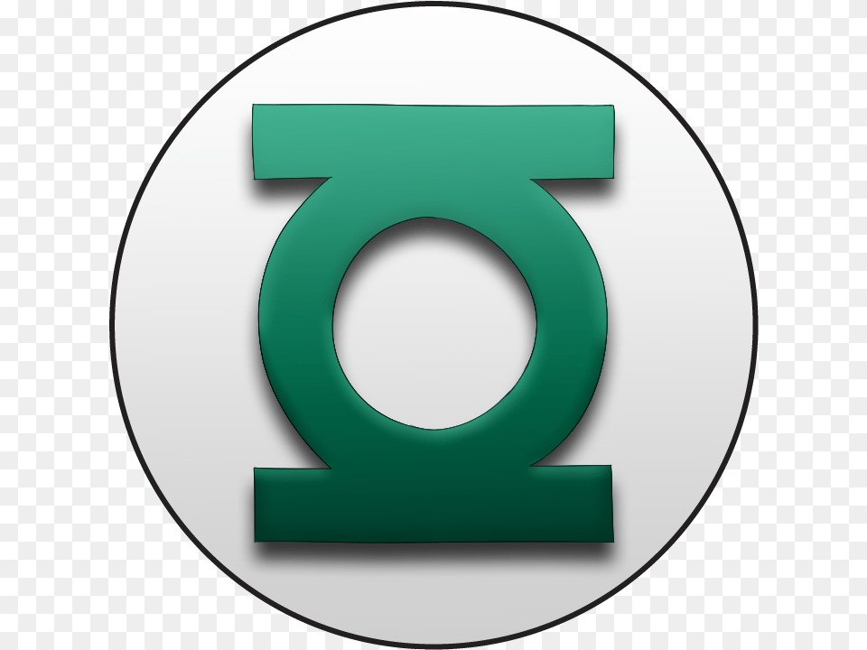 Green Lantern From Back Circle, Number, Symbol, Text, Disk Free Transparent Png