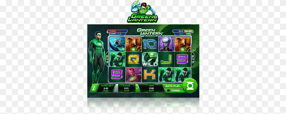 Green Lantern Game Green Lantern, Slot, Gambling, Adult, Person Png