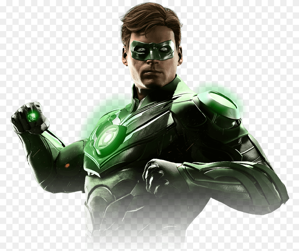 Green Lantern Green Lantern Costumes Injustice, Person, Adult, Man, Male Png