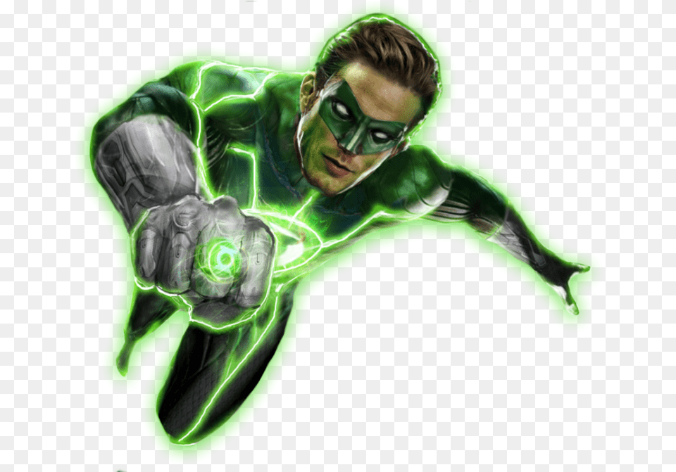 Green Lantern Green Lantern White Background, Adult, Male, Man, Person Free Png Download