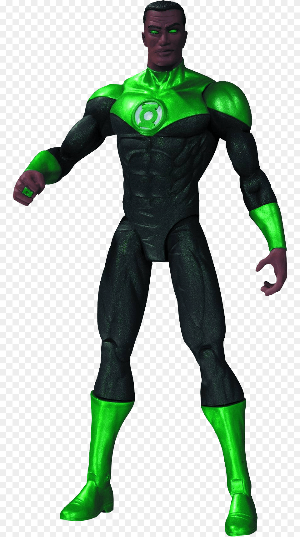 Green Lantern John Stewart Action Figures For Boys, Adult, Male, Man, Person Png Image