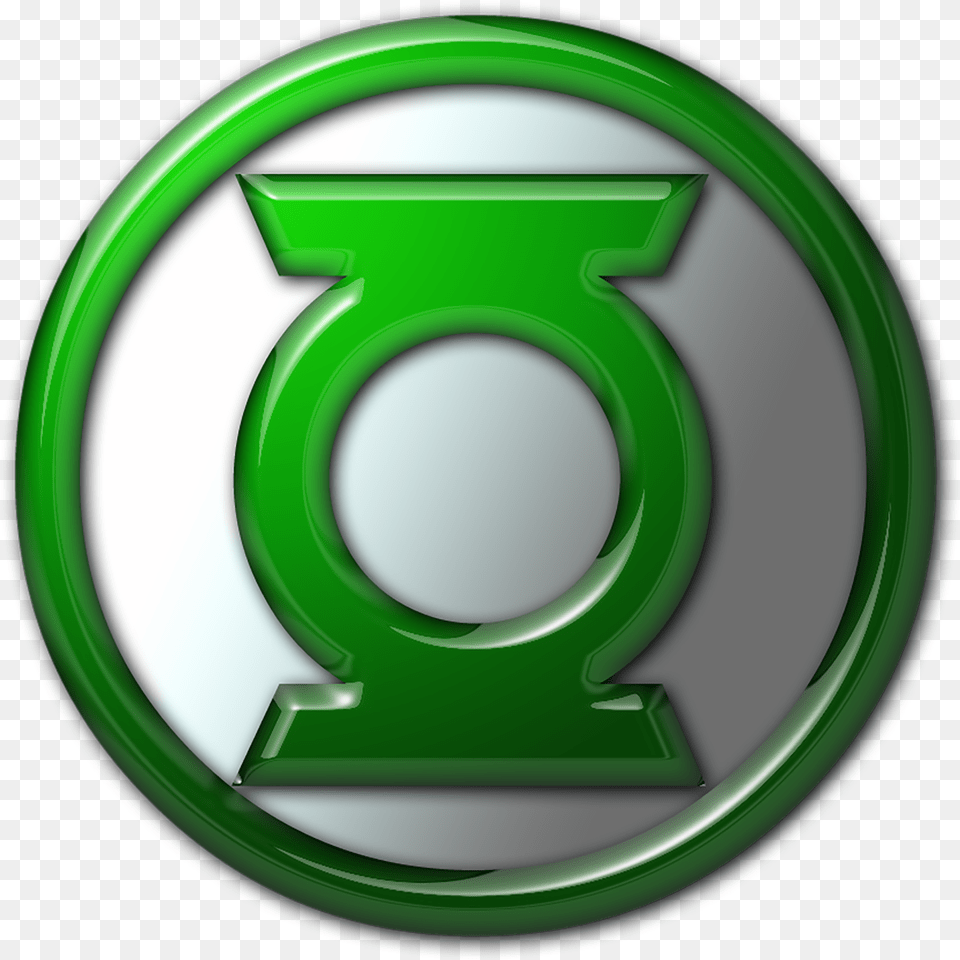 Green Lantern Logo Created With Photoshop Green Lantern Green Lantern Logo, Symbol, Number, Text, Disk Free Png