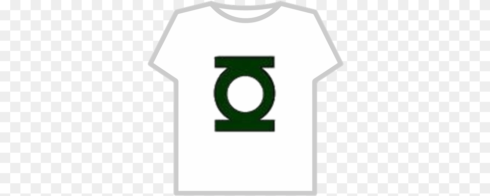 Green Lantern Symbol Transparent Roblox Green Lantern Logo, Clothing, T-shirt, Number, Text Free Png Download