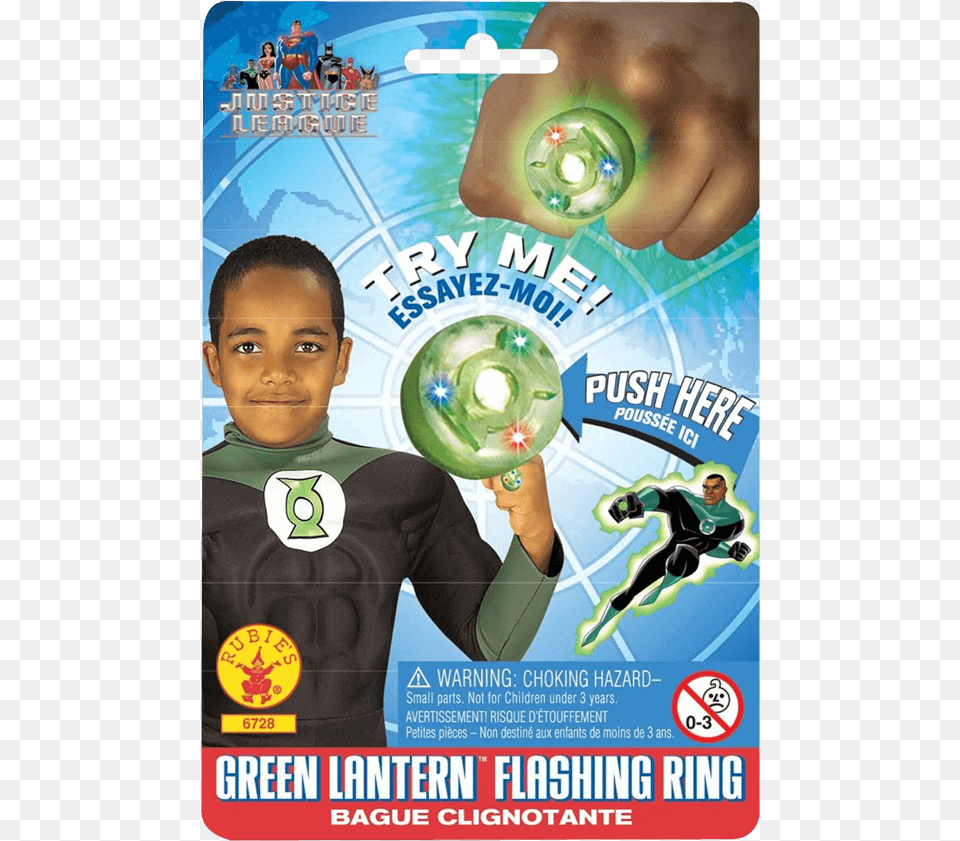 Green Lantern Toy Ring, Poster, Advertisement, Boy, Child Free Png