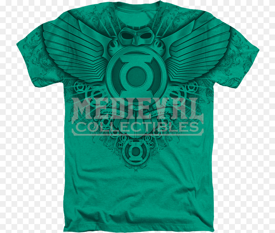 Green Lantern Winged Logo T Shirt T Shirt Sesame Street Oscar Can It Xl T Shirt, Clothing, T-shirt, Person Png Image