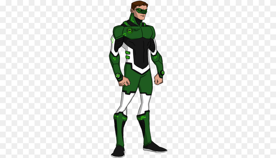 Green Lantern Yj Redesign By Kingleonuniverse Green Lantern Cartoon Character, Adult, Clothing, Costume, Male Free Transparent Png