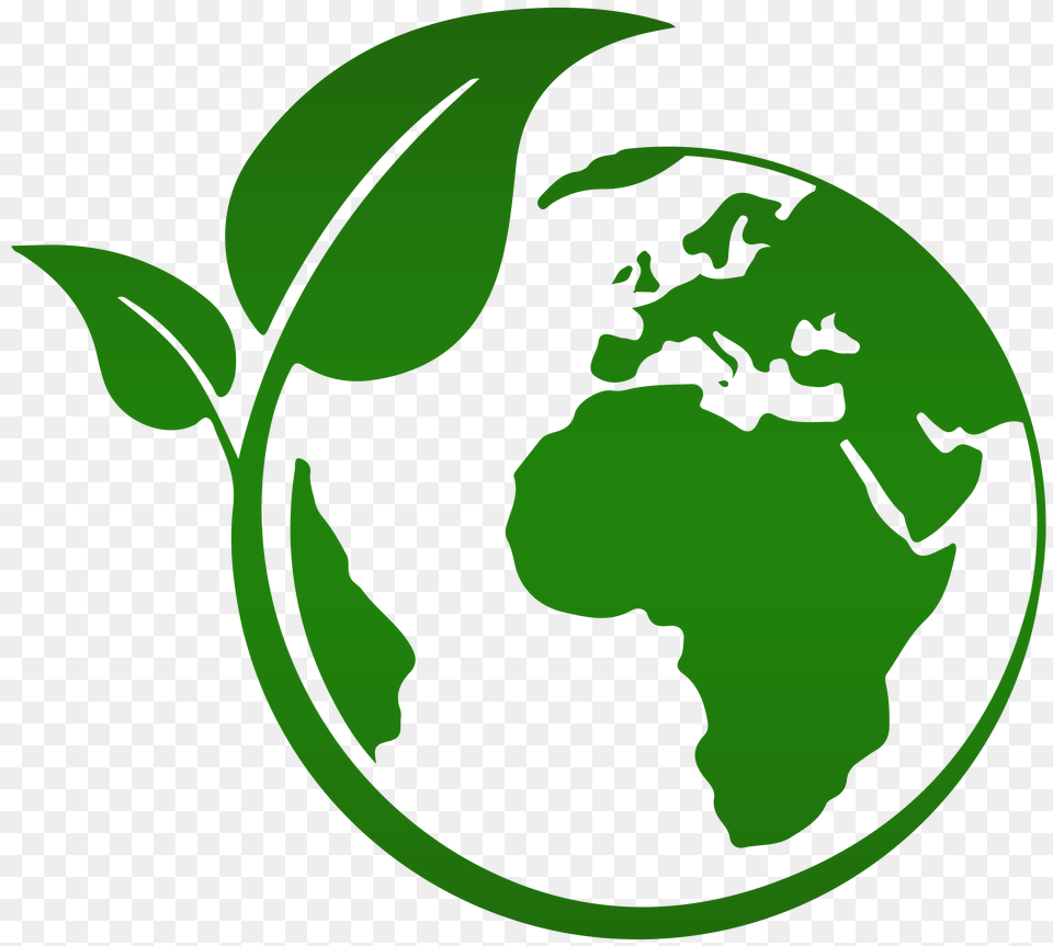 Green Leaf Earth Clipart, Symbol, First Aid, Logo Png Image