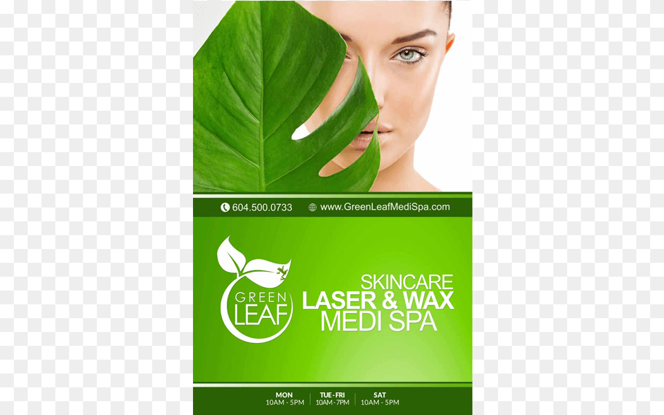 Green Leaf Medi Spa Street Poster Fish, Adult, Plant, Person, Woman Png