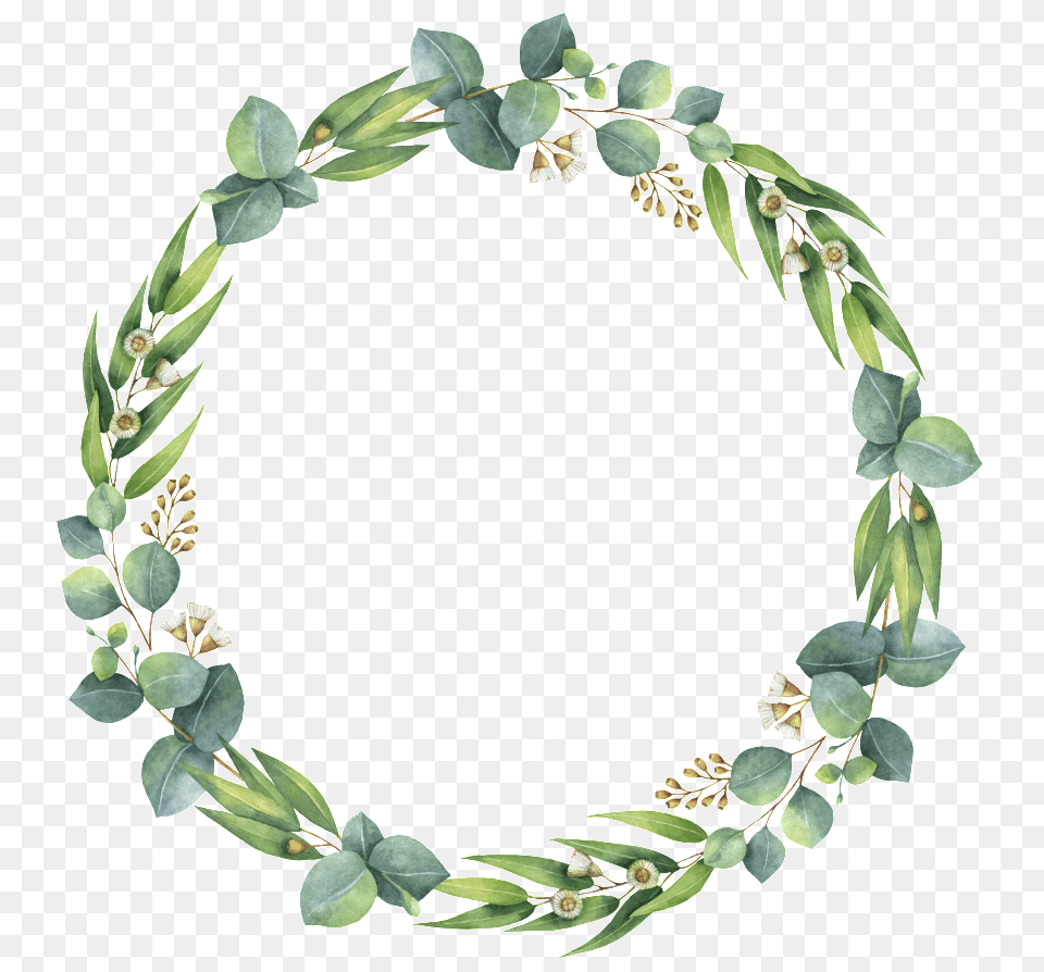 Green Leaf Wreath Decoration Simple And Transparent, Plant, Accessories, Bracelet, Jewelry Free Png