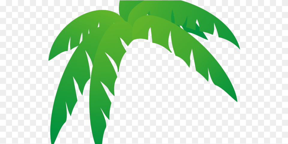 Green Leaves Clipart Jungle Leaf Cartoon Palm Tree With Transparent Background, Plant, Vegetation, Animal, Mammal Png