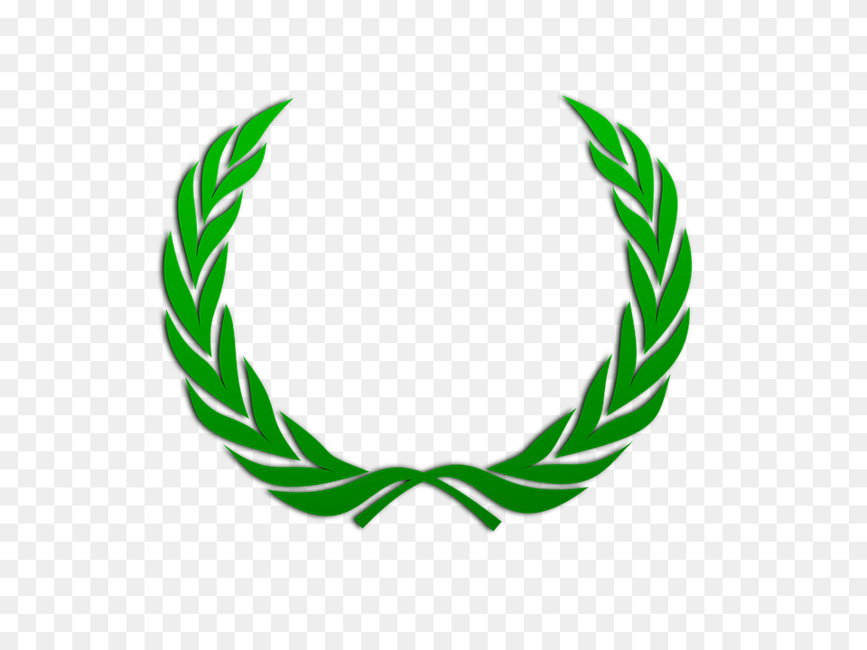 Green Leaves Clipart Wreath, Emblem, Symbol, Plant, Logo Free Png Download