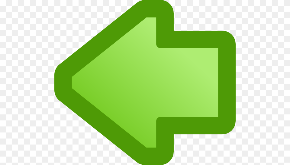 Green Left Arrow Clip Art, Symbol, Recycling Symbol Free Png Download