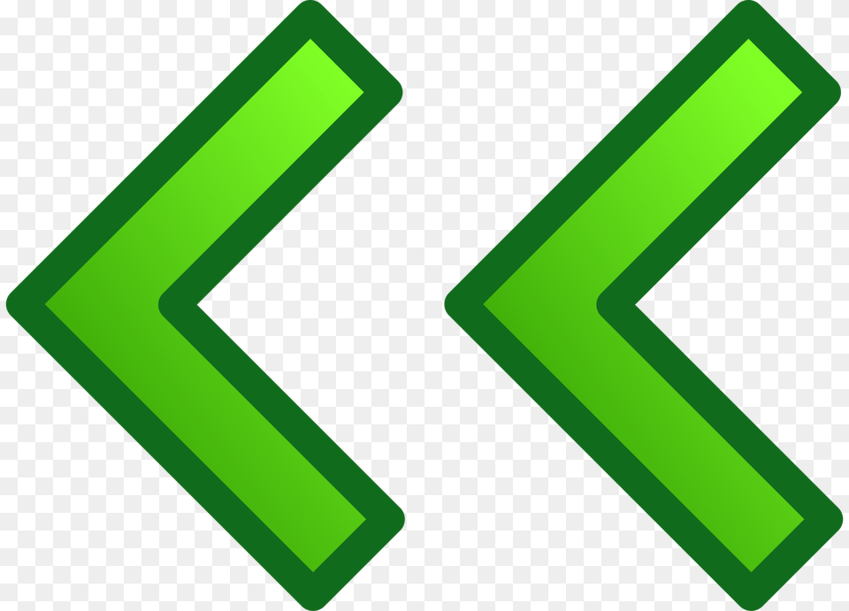 Green Left Double Arrows Set Clip Art Vector Gif Animado Flecha Izquierda, Symbol, Text, Number Png Image