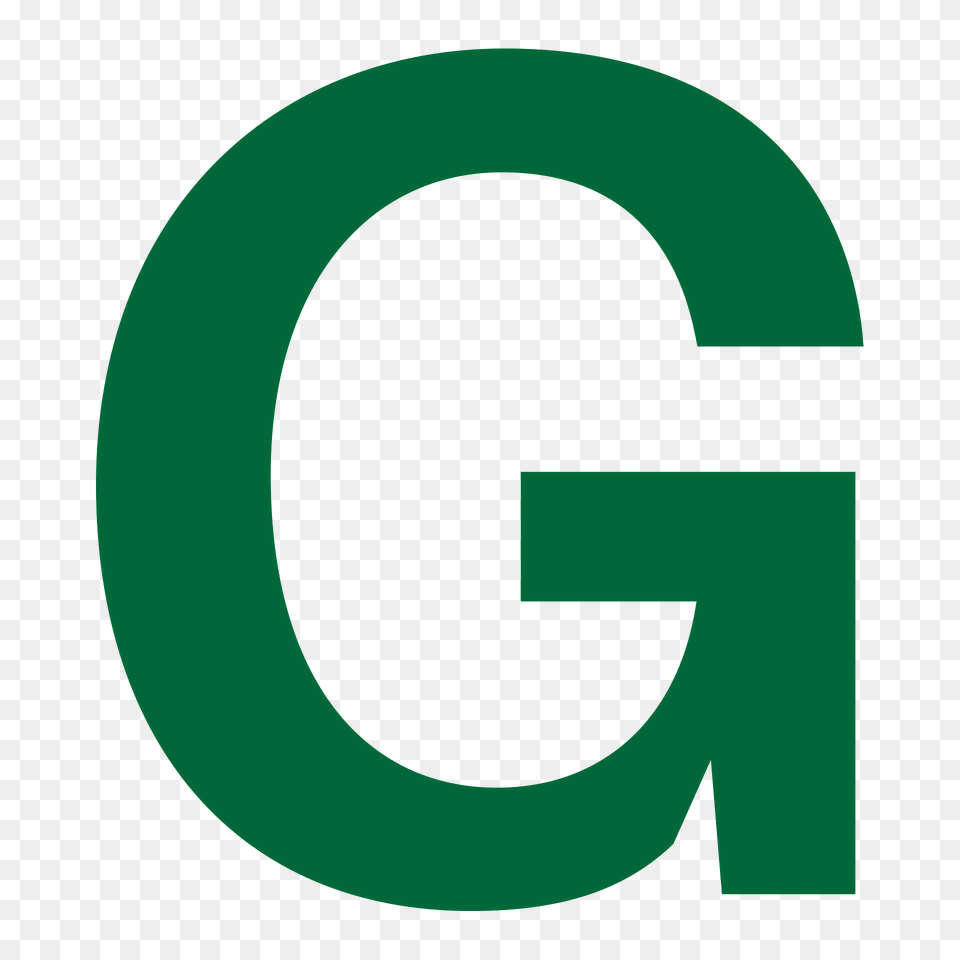 Green Letter G Clipart, Logo, Symbol, Text Png Image