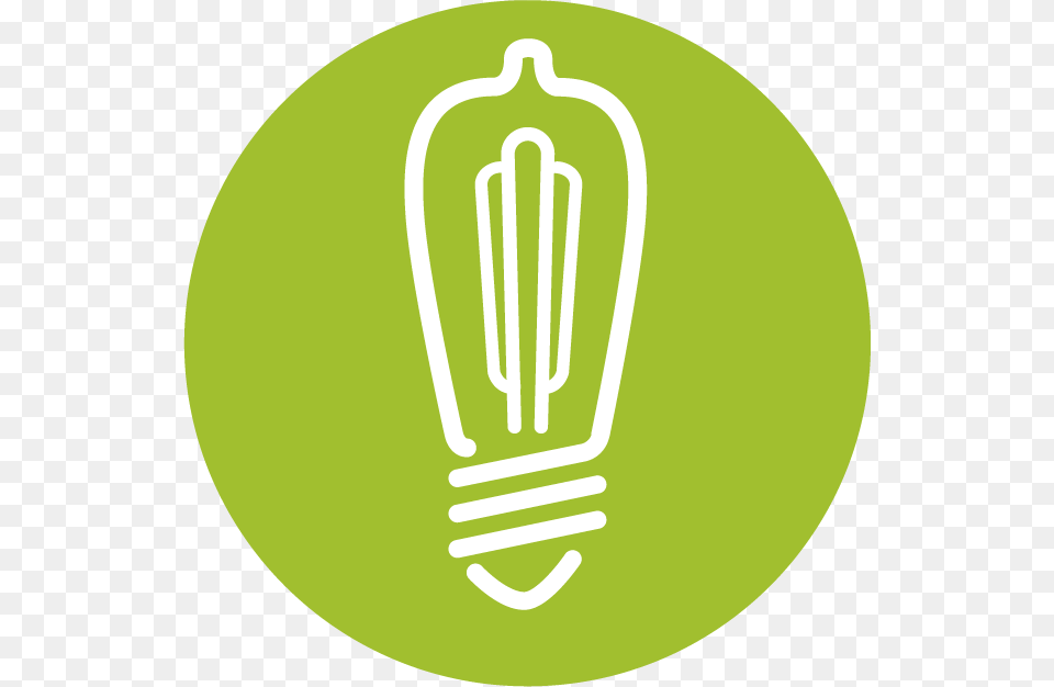 Green Light Bulb, Lightbulb, Disk Free Png
