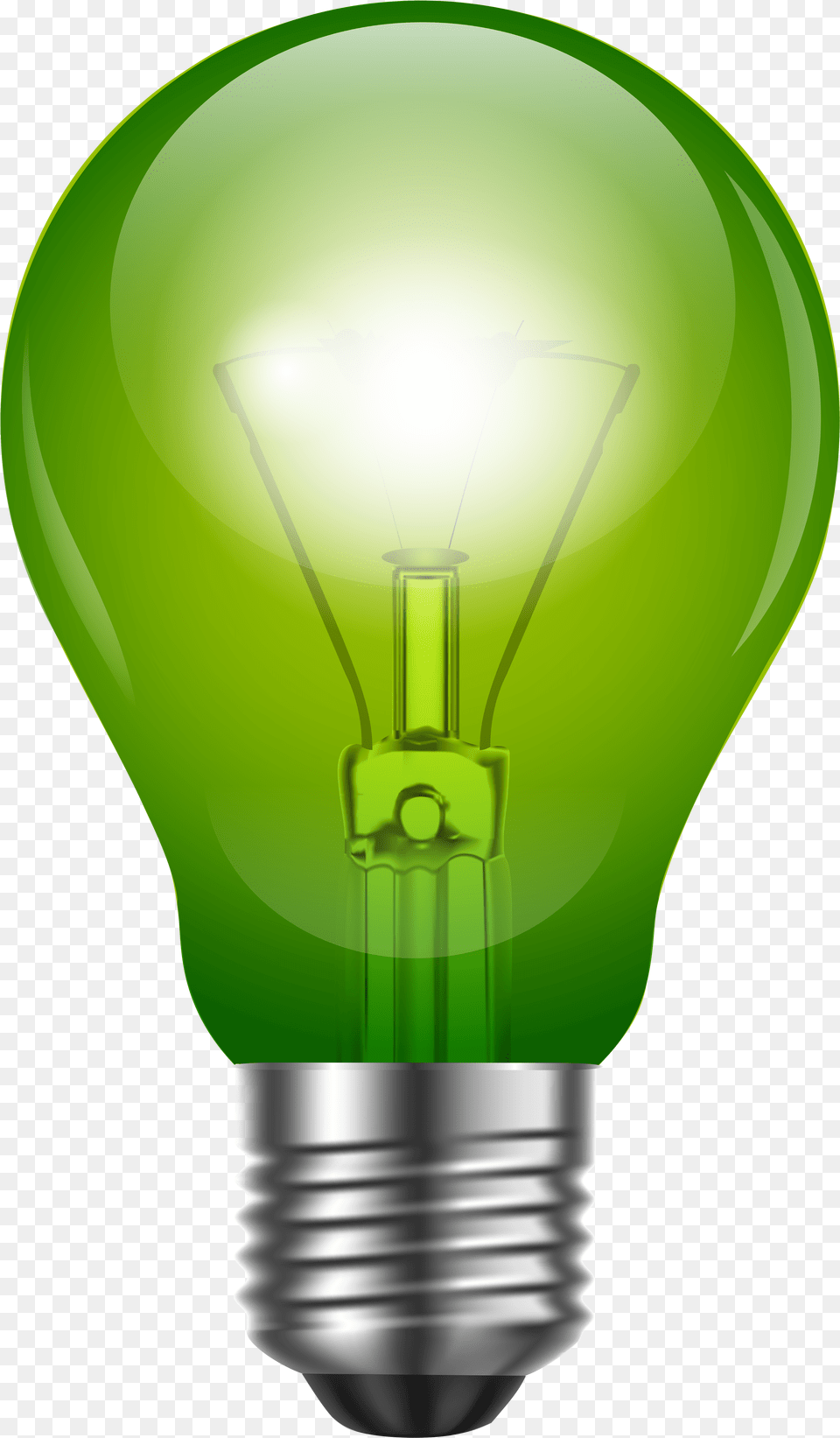 Green Light Bulb Clip Art Green Light Bulb Free Png