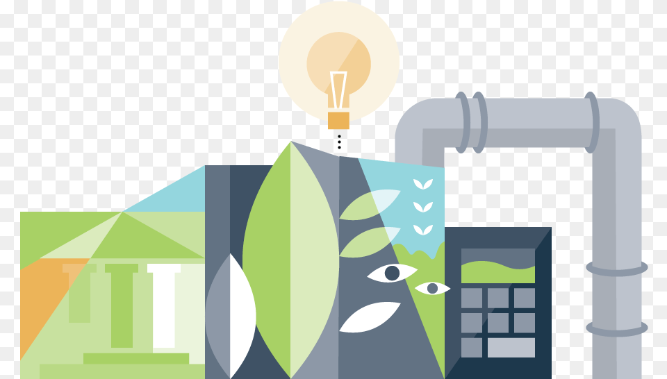 Green Light Bulb Illustration, Machine Png